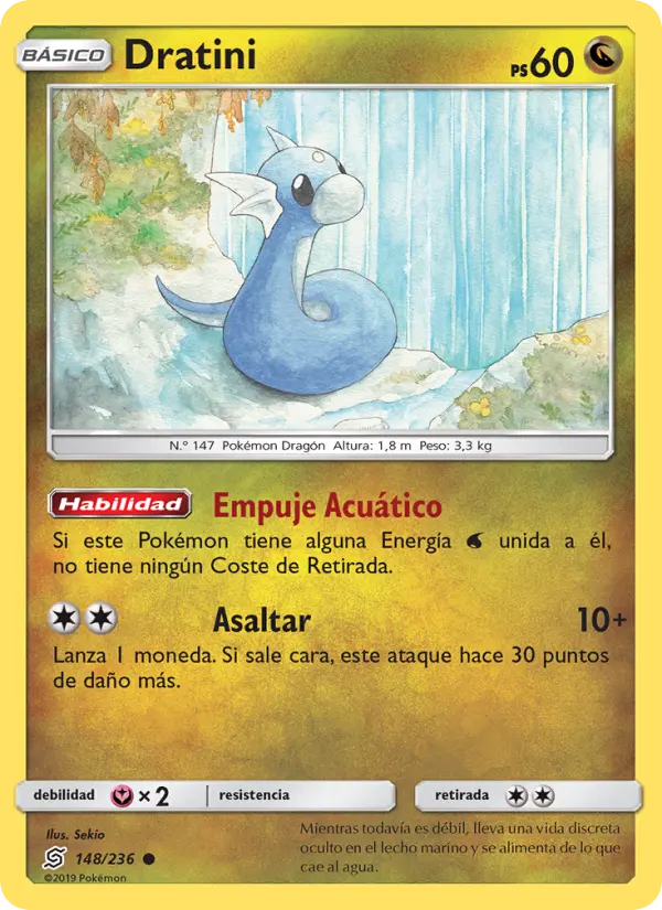 Dratini #148 — Mentes Unidas (Reverse Holo)