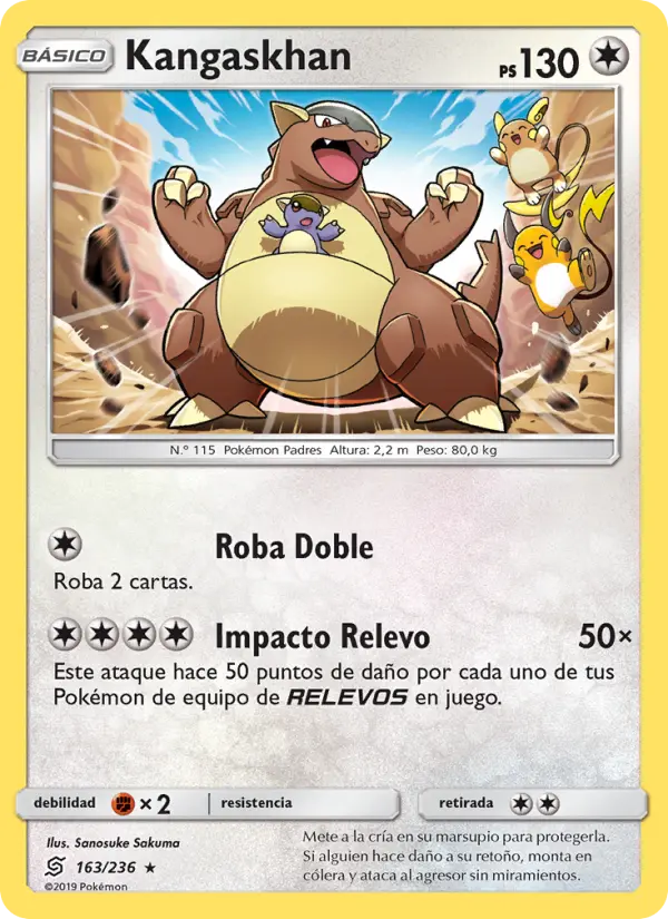 Kangaskhan #163 — Mentes Unidas (Reverse Holo)