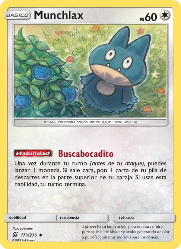 Munchlax #173 — Mentes Unidas (Reverse Holo)