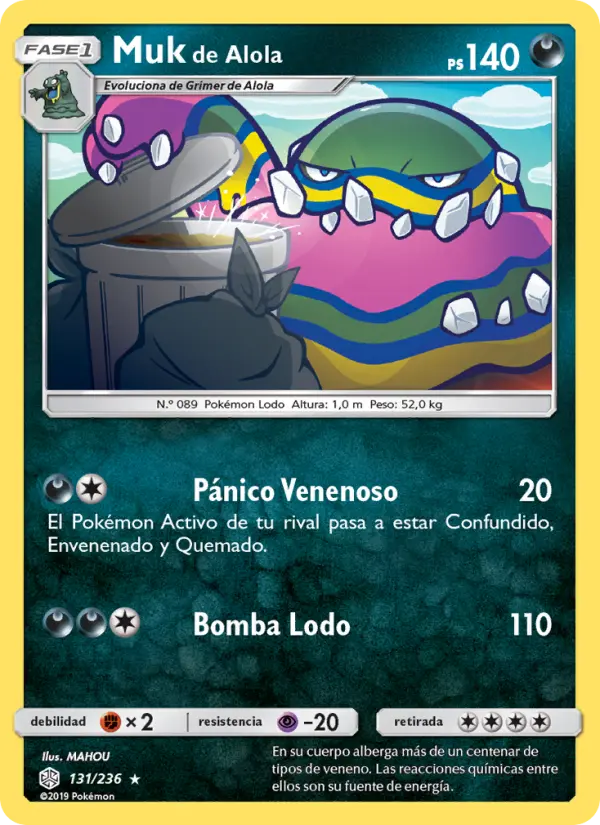 Muk de Alola #131 — Eclipse Cósmico (Reverse Holo)