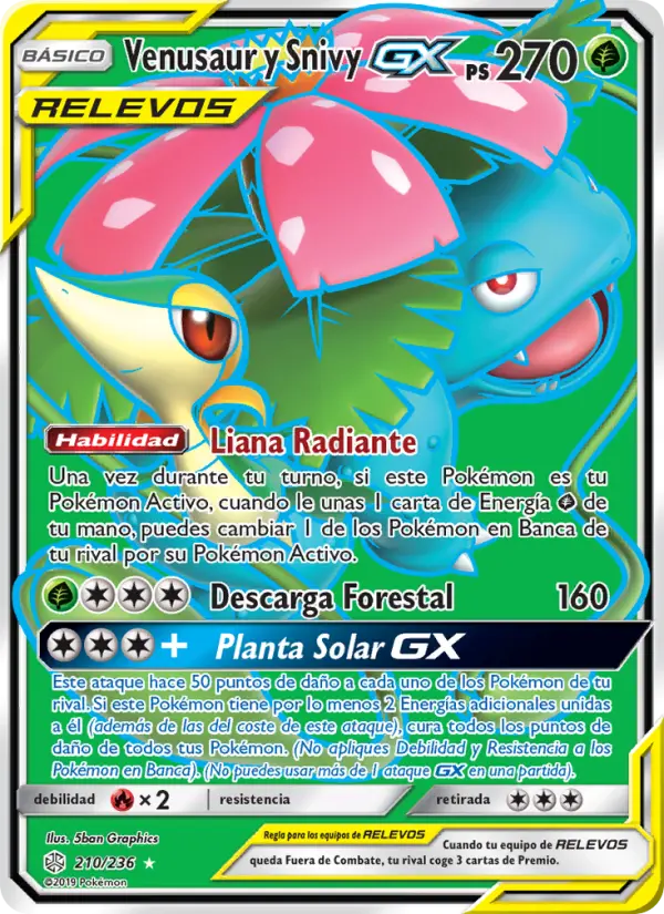 Venusaur y Snivy GX #210