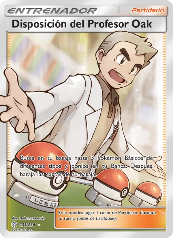 Disposición del Profesor Oak #233