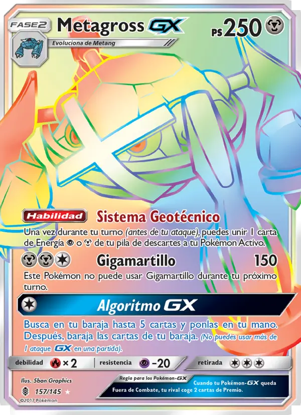 Metagross GX #157 — Albor de Guadianes