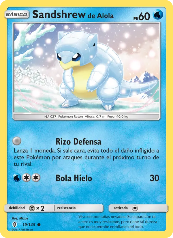 Sandshrew de Alola #19