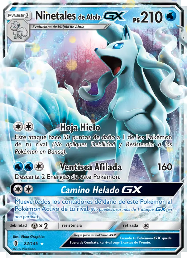 Alolan Ninetales GX #22