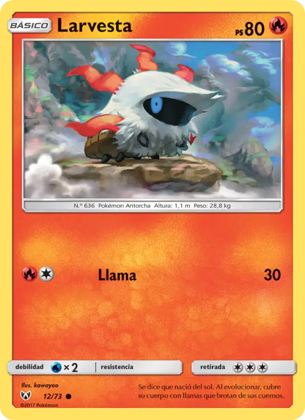 Larvesta #12 — Leyendas Luminosas (Reverse Holo)