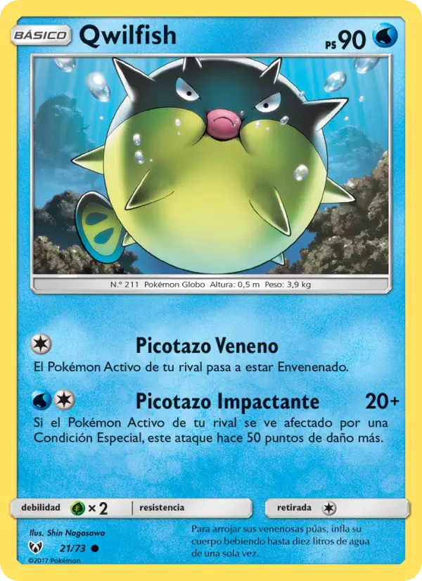 Qwilfish #21 — Leyendas Luminosas (Reverse Holo)