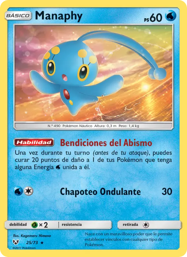 Manaphy #25 — Leyendas Luminosas (Reverse Holo)