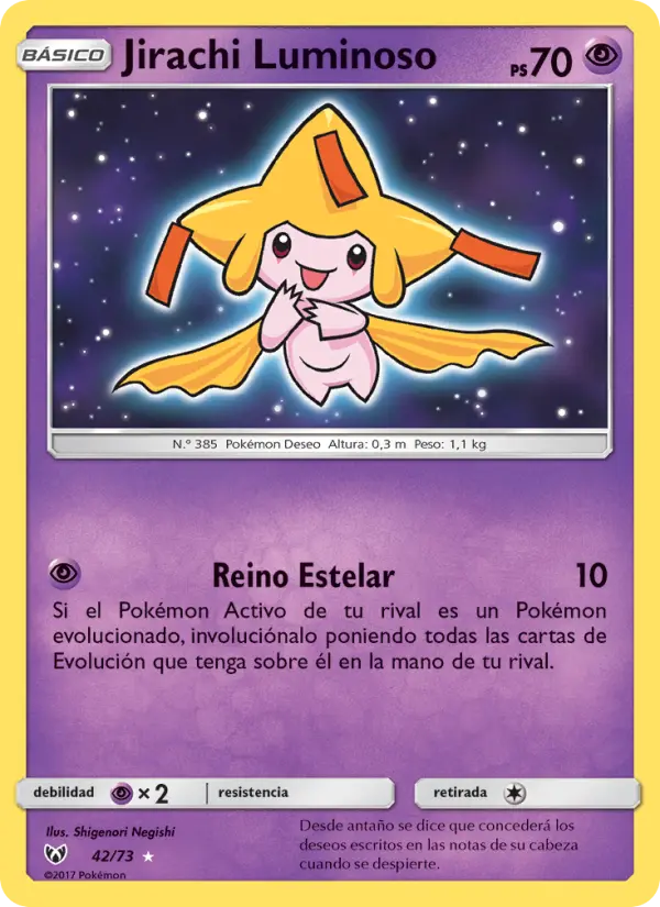 Jirachi Luminoso #42 — Leyendas Luminosas