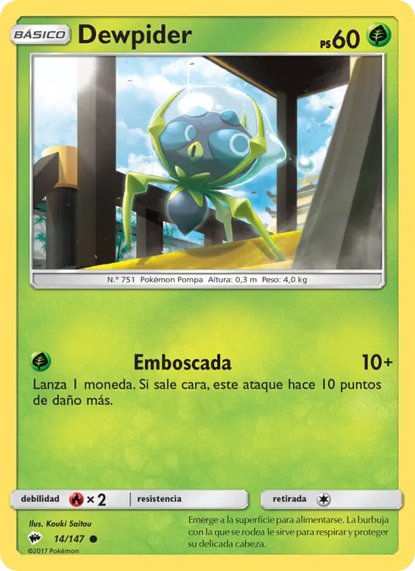 Dewpider #14 — Sombras Ardientes (Reverse Holo)