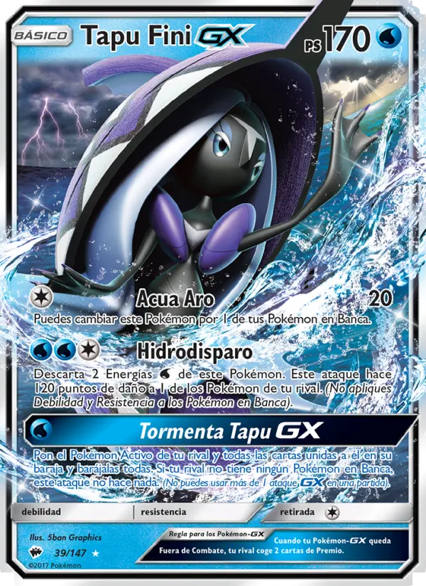 Tapu Fini GX #39 — Sombras Ardientes