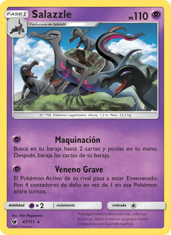 Salazzle #47 — Invasión Carmesí (Reverse Holo)
