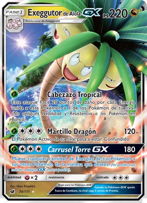 Exeggutor de Alola GX #74