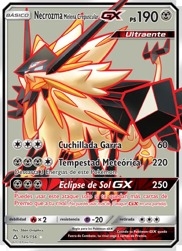 Necrozma Melena Crepuscular GX #145