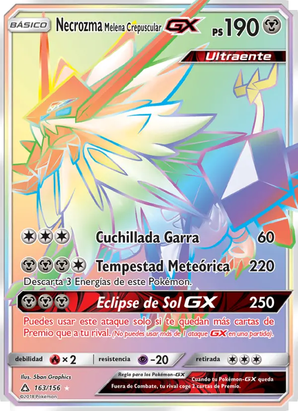 Necrozma Melena Crepuscular GX #163