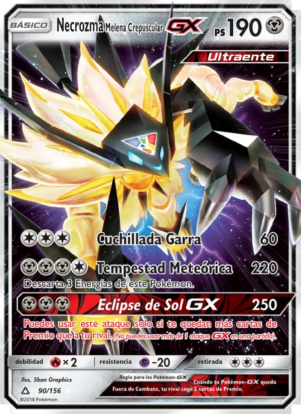 Necrozma Melena Crepuscular GX #90