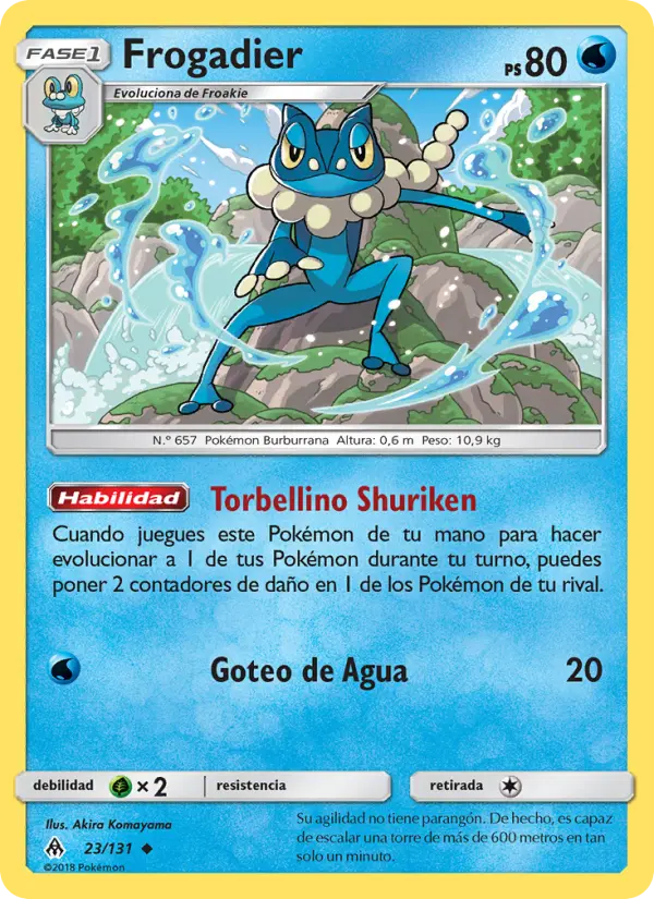 Frogadier #23 — Luz Prohibida (Reverse Holo)