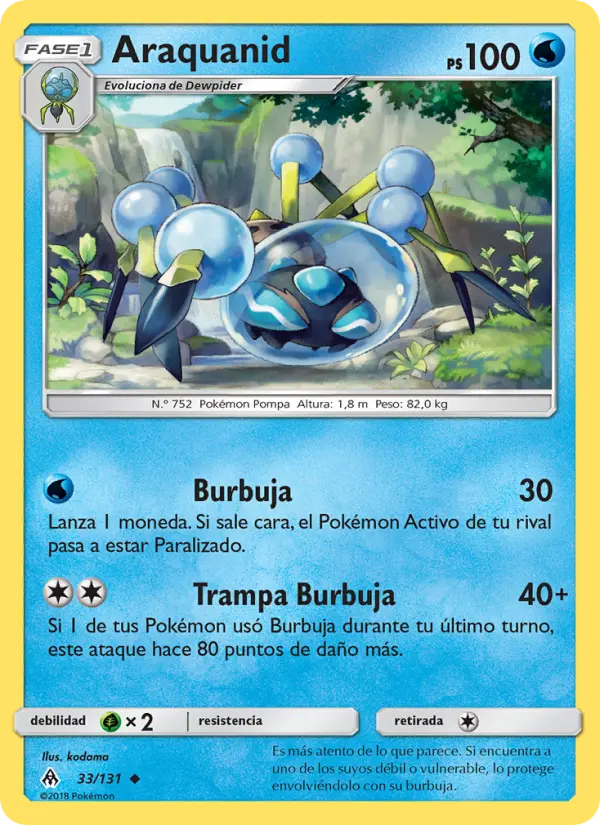 Araquanid #33 — Luz Prohibida (Reverse Holo)