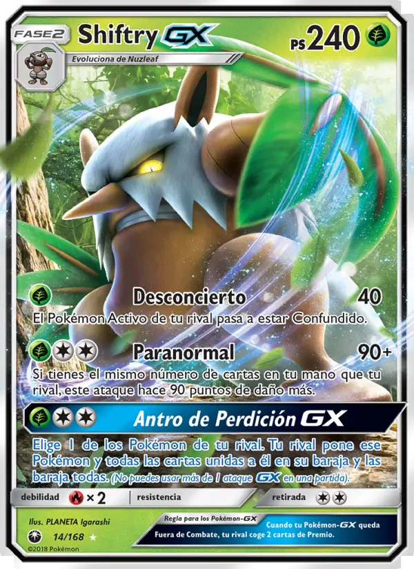 Shiftry GX #14 — Tormenta Celestial