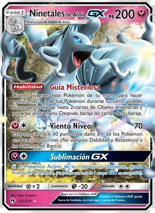 Alolan Ninetales GX #132