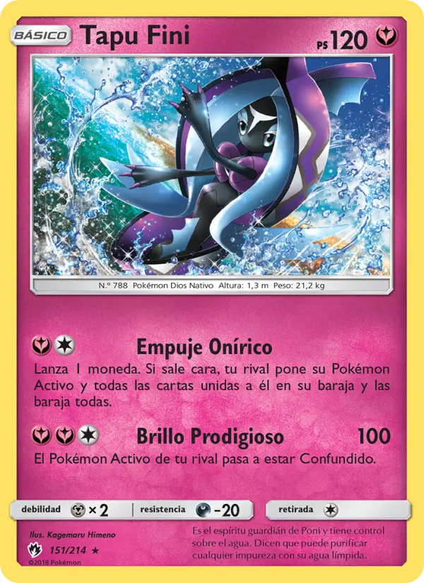 Tapu Fini #151 — Truenos Perdidos (Reverse Holo)