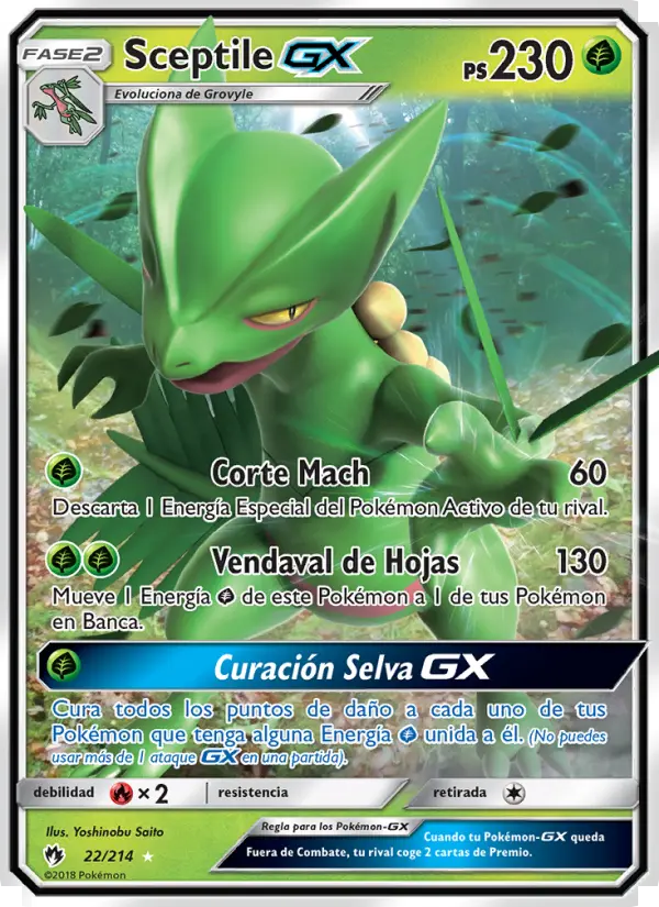 Sceptile GX #22 — Truenos Perdidos