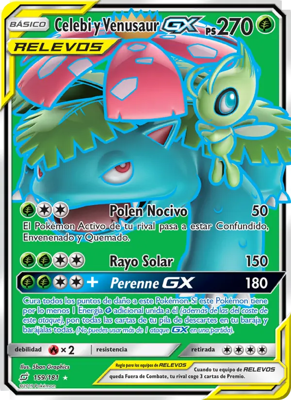 Celebi y Venusaur GX #159