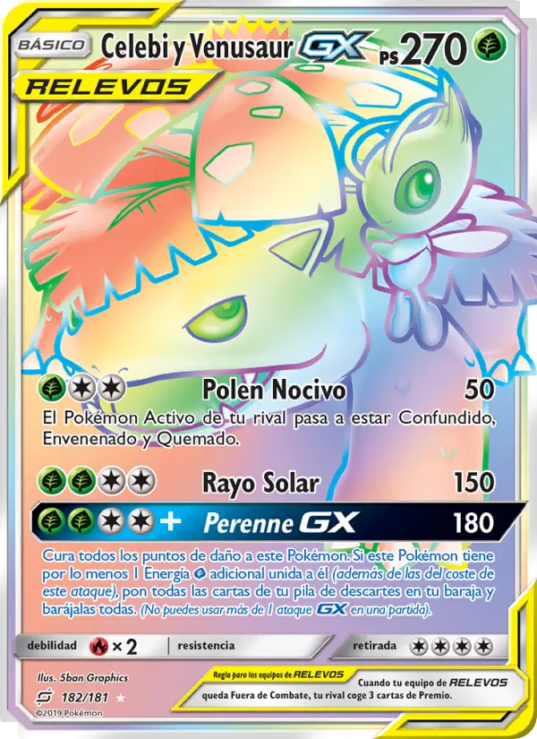 Celebi y Venusaur GX #182