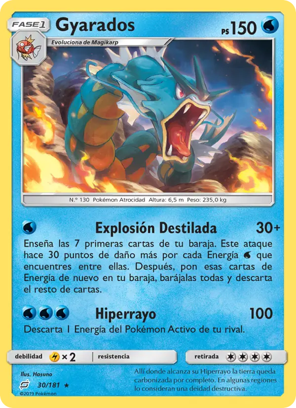 Gyarados #30 — Union de Aliados (Reverse Holo)