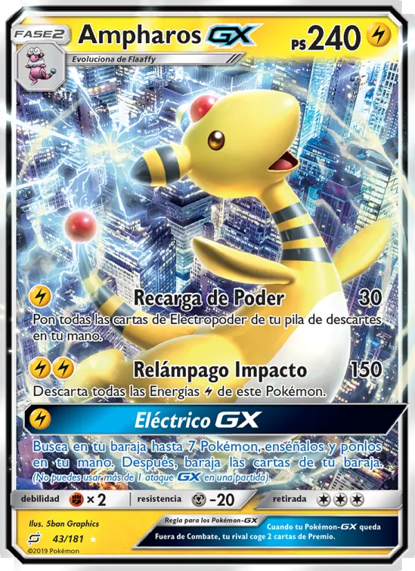 Ampharos GX #43 — Union de Aliados