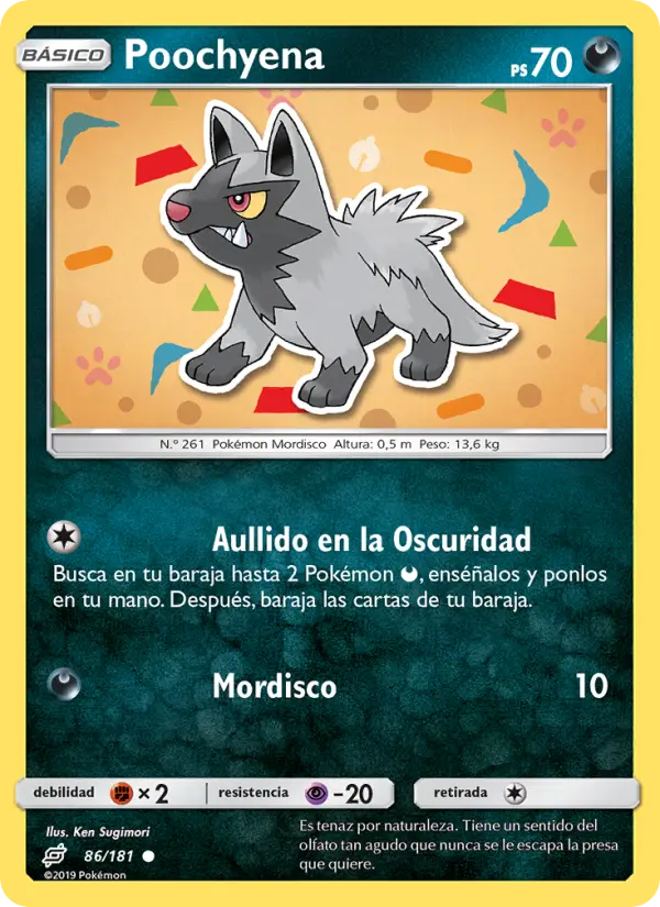 Poochyena #86 — Union de Aliados (Reverse Holo)