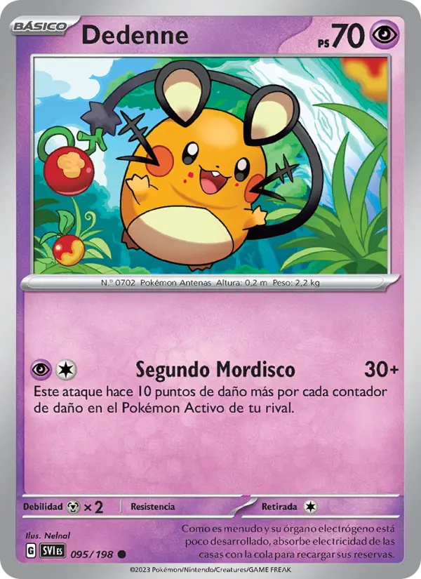 Dedenne #095 — Escarlata y Púrpura
