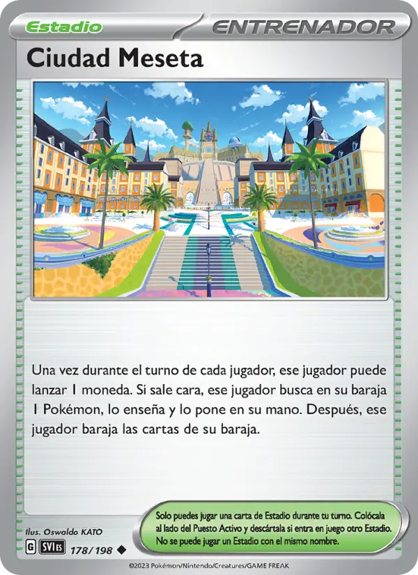 Ciudad Meseta #178 — Escarlata y Púrpura (Reverse Holo)