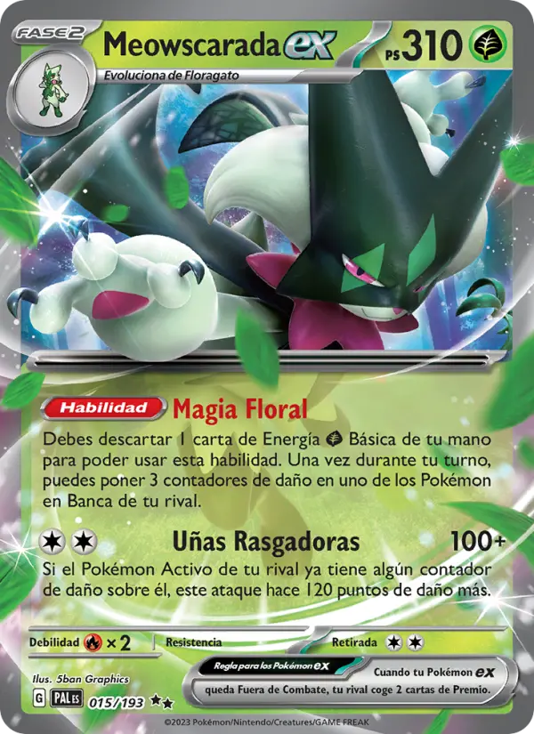 Meowscarada ex #015 — Evoluciones en Paldea