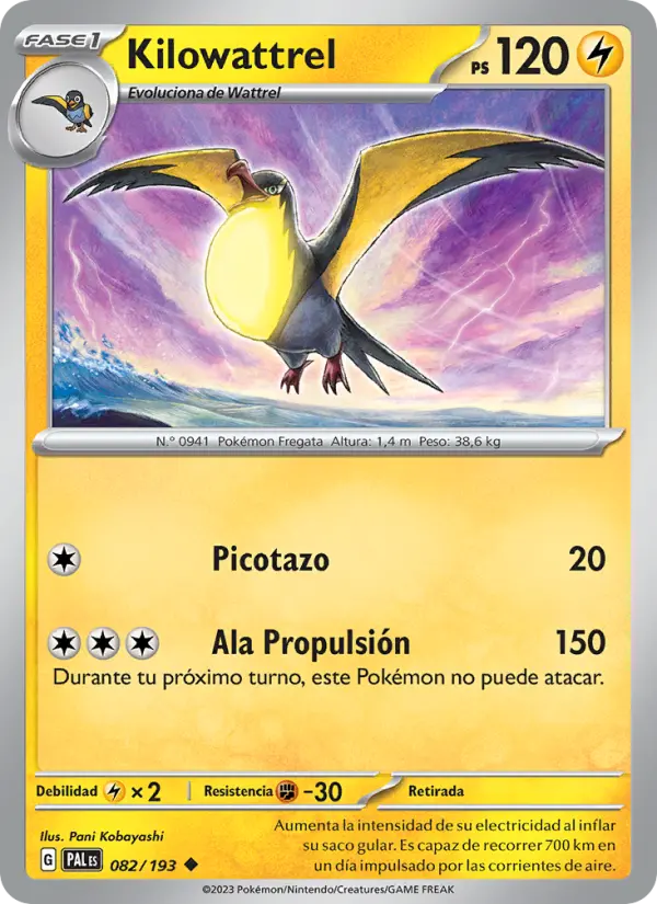 Kilowattrel #082 — Evoluciones en Paldea