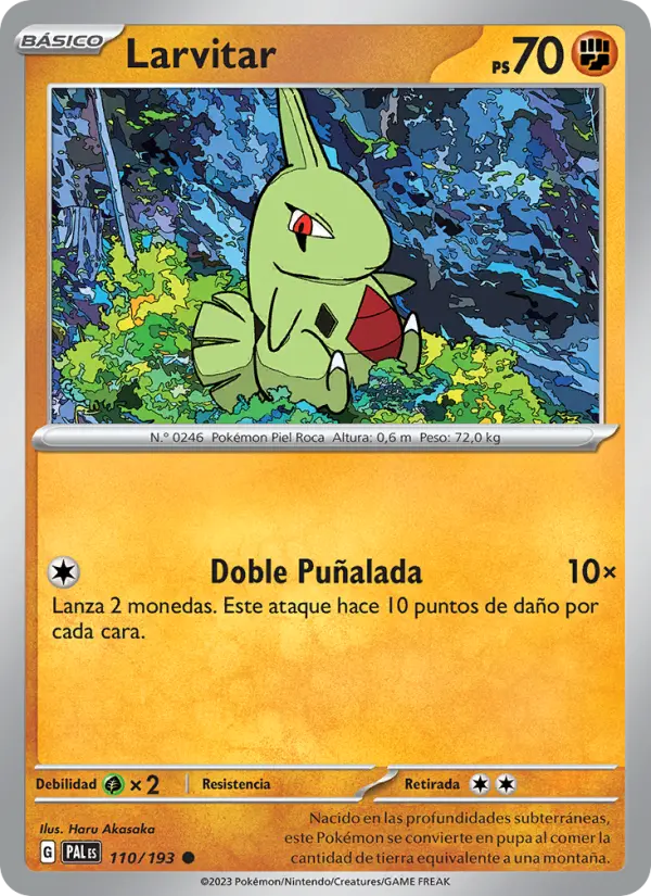 Larvitar #110 — Evoluciones en Paldea
