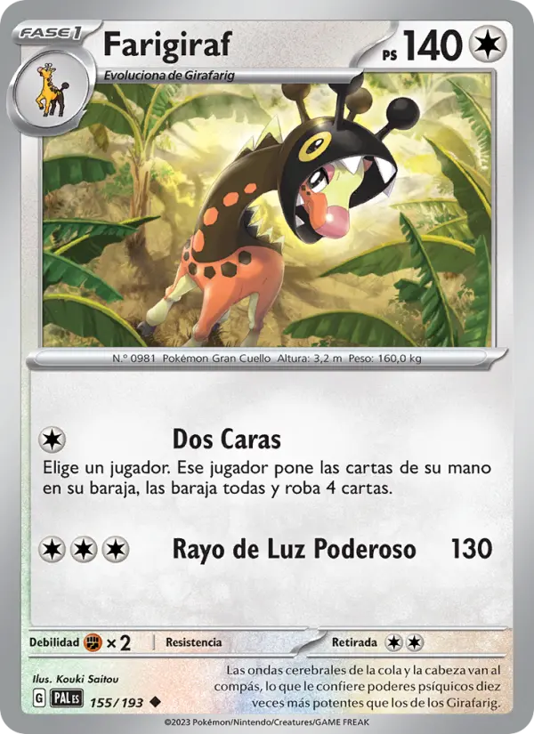 Farigiraf #155 — Evoluciones en Paldea
