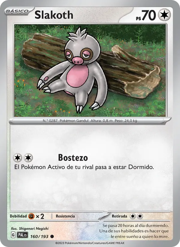 Slakoth #160 — Evoluciones en Paldea (Reverse Holo)
