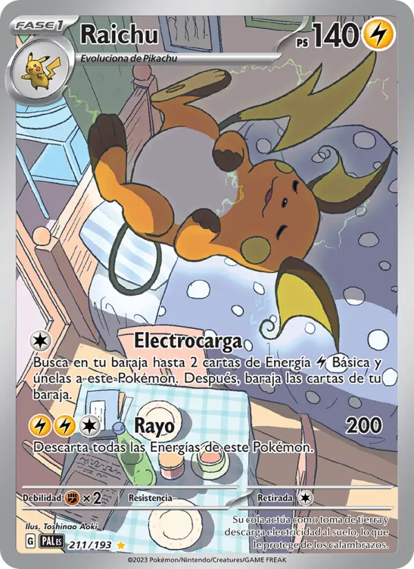 Raichu #211 — Evoluciones en Paldea