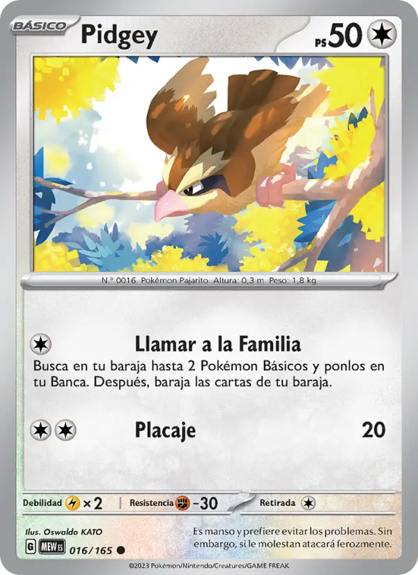 Pidgey #016