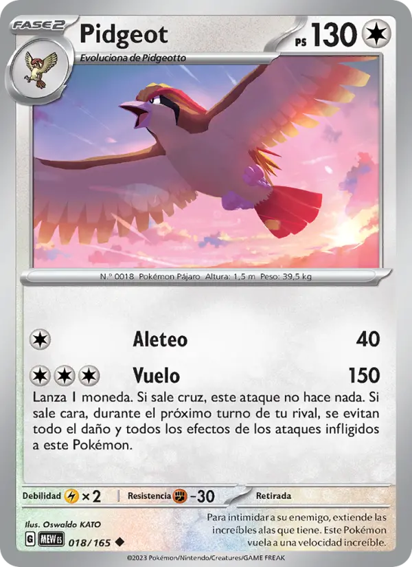 Pidgeot #018