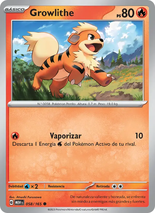 Growlithe #058