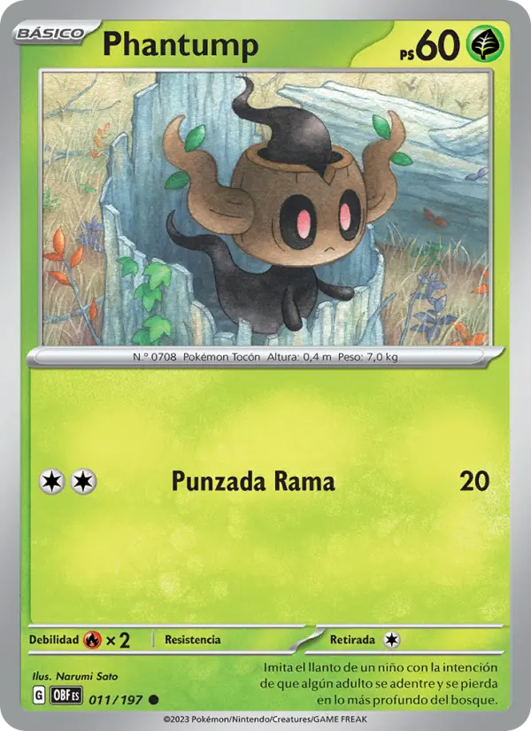 Phantump #011 — Llamas Obsidianas (Reverse Holo)