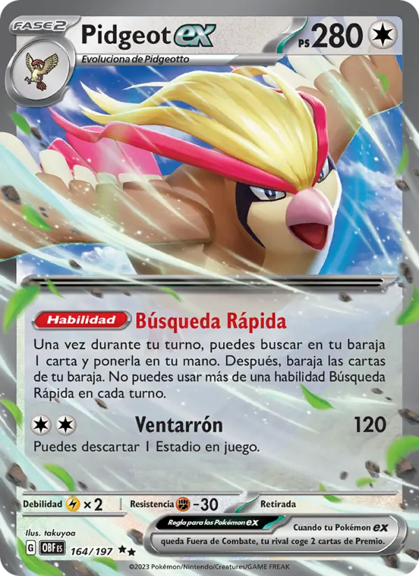 Pidgeot ex #164
