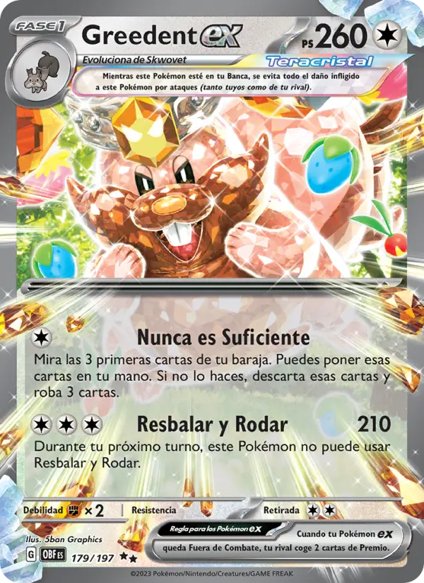 Greedent ex #179 — Llamas Obsidianas