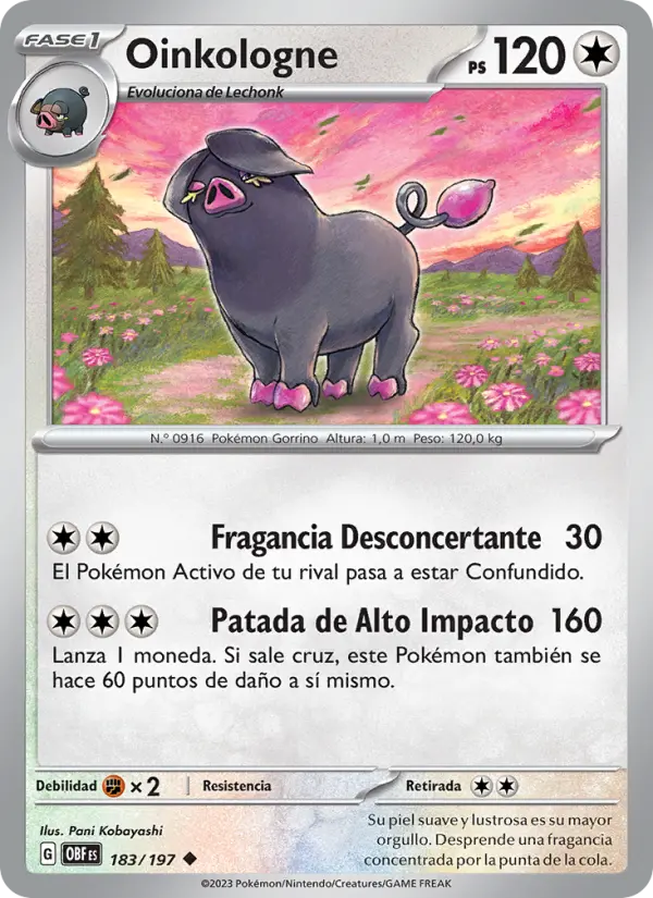 Oinkologne #183 — Llamas Obsidianas (Reverse Holo)