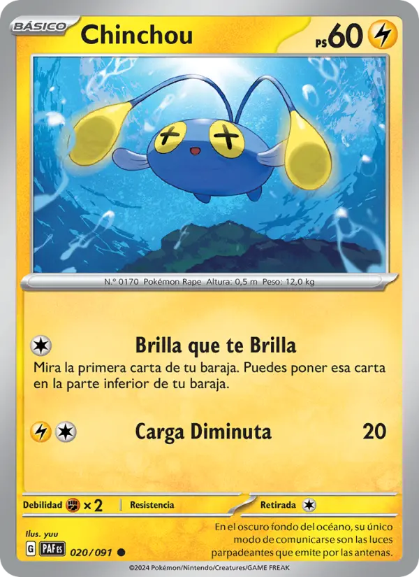 Chinchou #020 — Destinos de Paldea