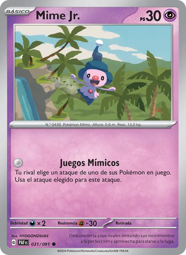 Mime Jr. #031 — Destinos de Paldea