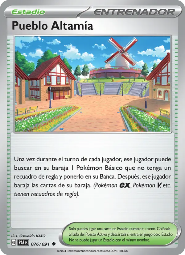 Pueblo Altamía #076 — Destinos de Paldea (Reverse Holo)