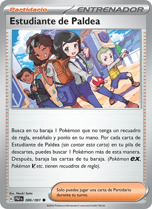Estudiante de Paldea #086 — Destinos de Paldea (Reverse Holo)
